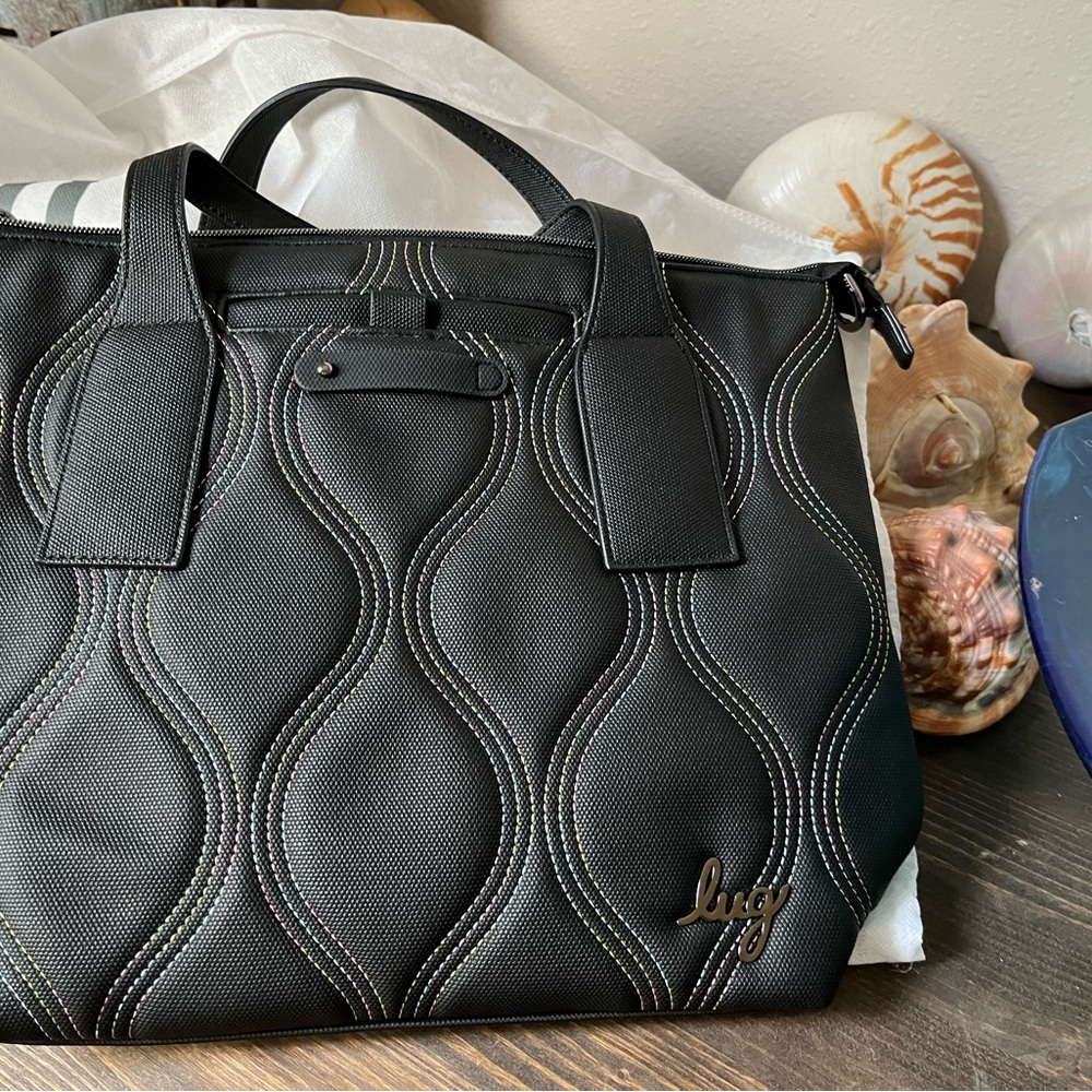 Lug Black Quilted Tote Bag